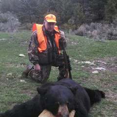 Nick Dilegge with his first Montana black bear