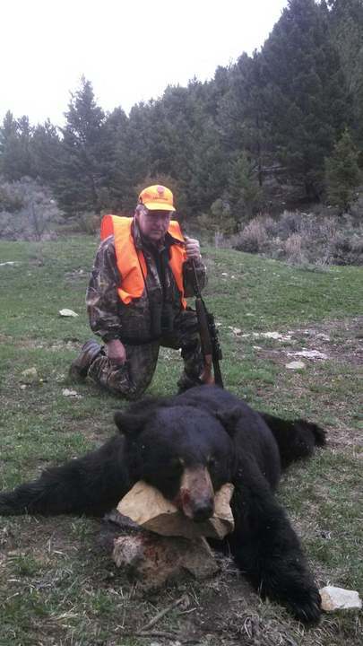 Nick Dilegge with his first Montana black bear